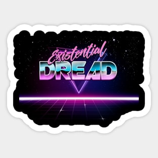 Existential Dread - Vaporwave Aesthetic Nihilism Design Sticker